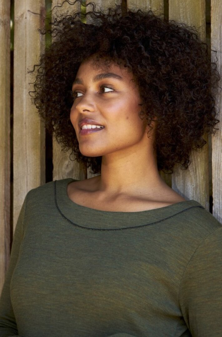 Jalfe 13665-8-535 dress melange blue 