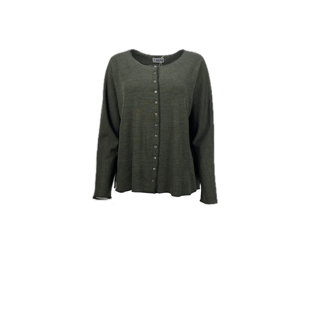 Jalfe 11269-555 vest melange groen 