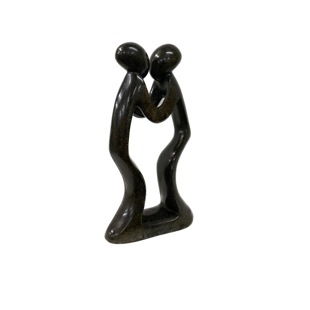 Speckstein Skulptur Liebespaar, Ehepaar gr&uuml;n 30 cm