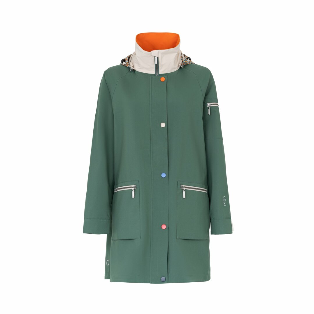 Regn Jacke Freya gr&uuml;n, wasserdicht 