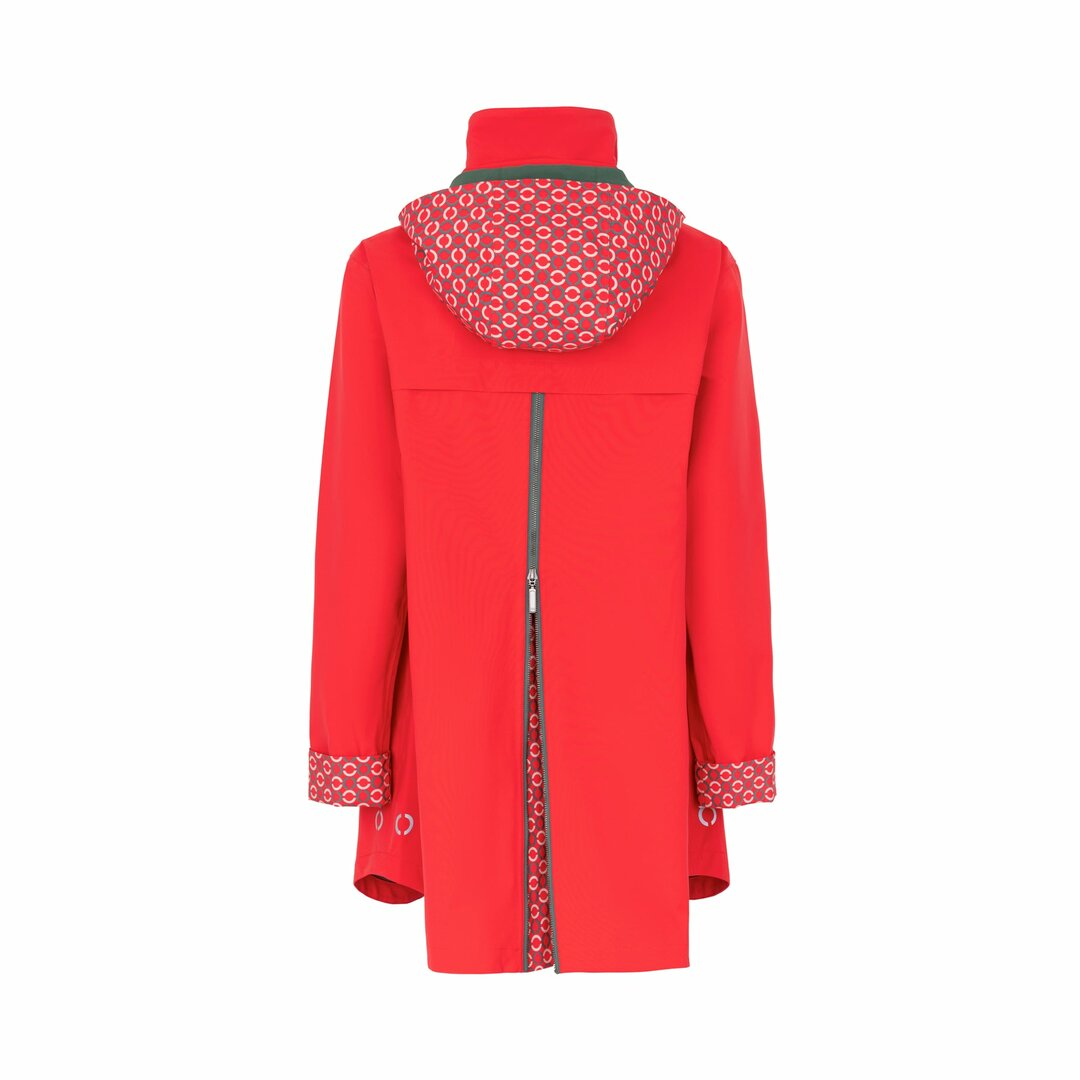 Regn Jacke Felina rot, wasserdicht 