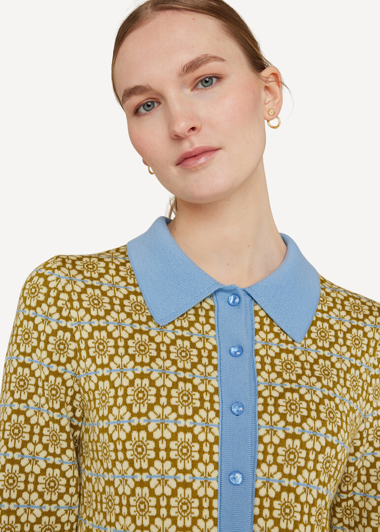 Oleana vest 635 Q Licht blauw