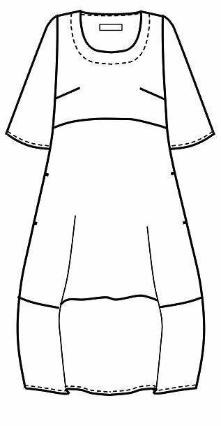 A&iuml;no Jurk Noriko Glimmer 234