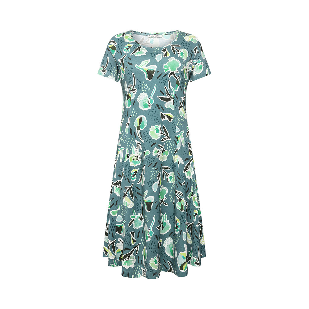Mansted kleding Jurk Silvia dark turquoise
