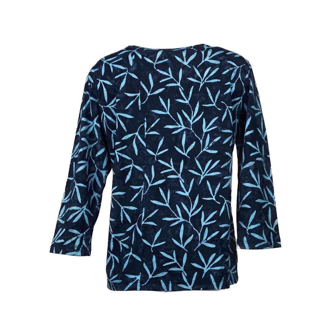 Unikat Artwear Kleidung Bluse 006 blau