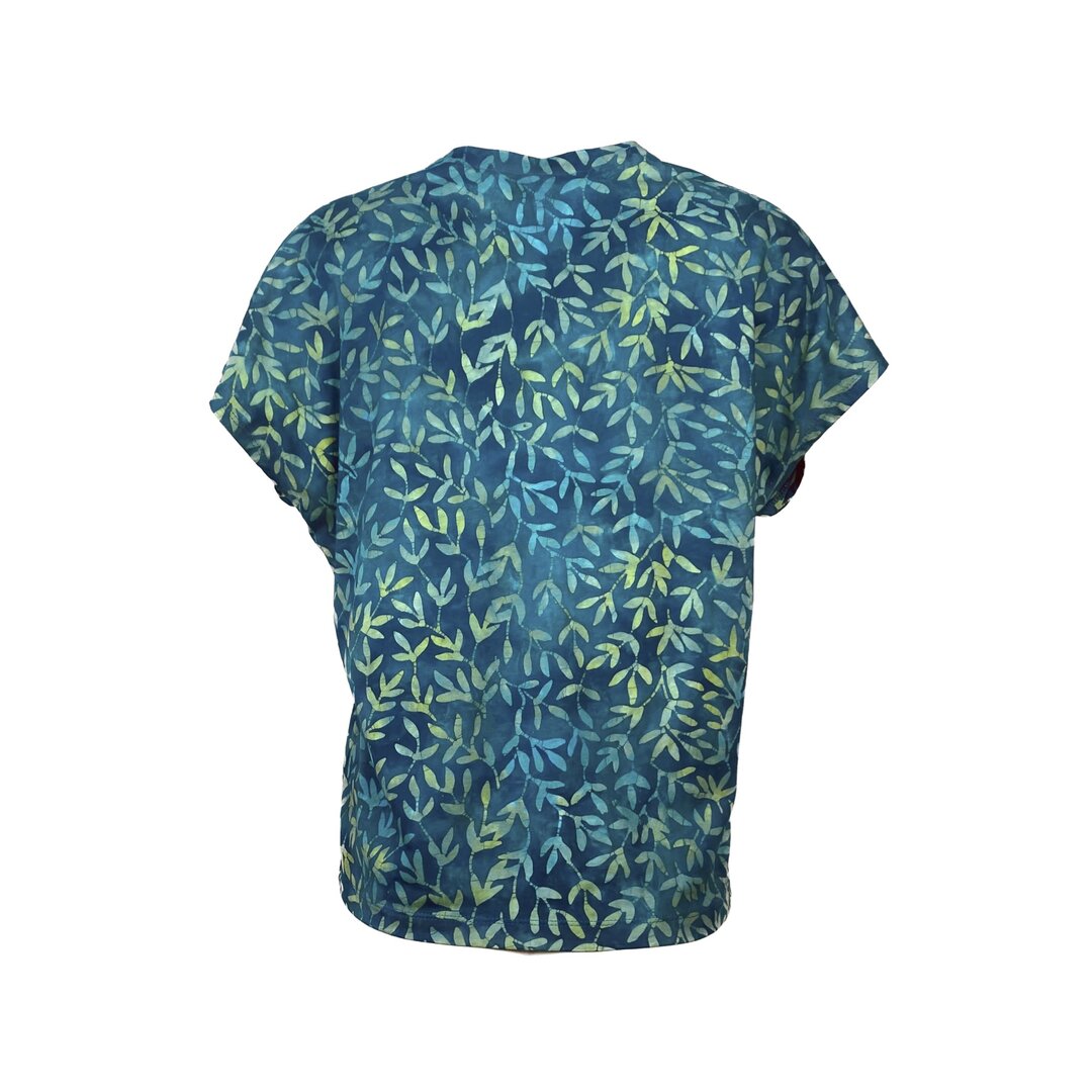 Unikat Artwear Kleidung Bluse 010 petrol