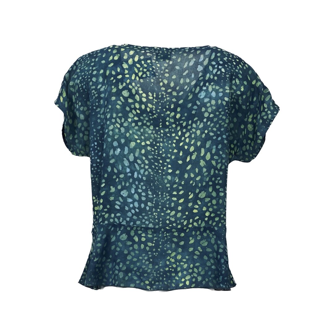 Unikat Artwear Kleidung Bluse 184 Gr&uuml;n