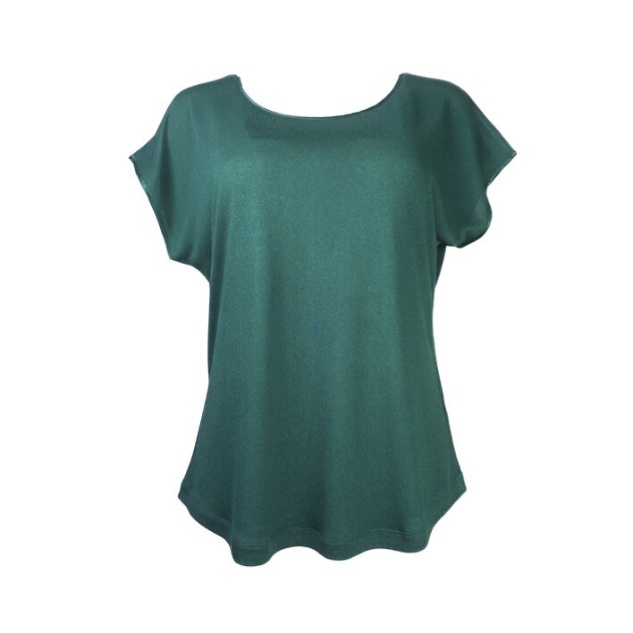 Kokon Zwo kleding shirt Cinda zijde viscose groen 421