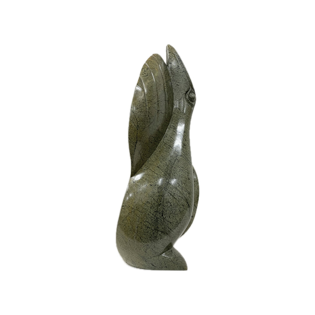 Stenen beeld, Excersising, Fruit serpentine 43 cm