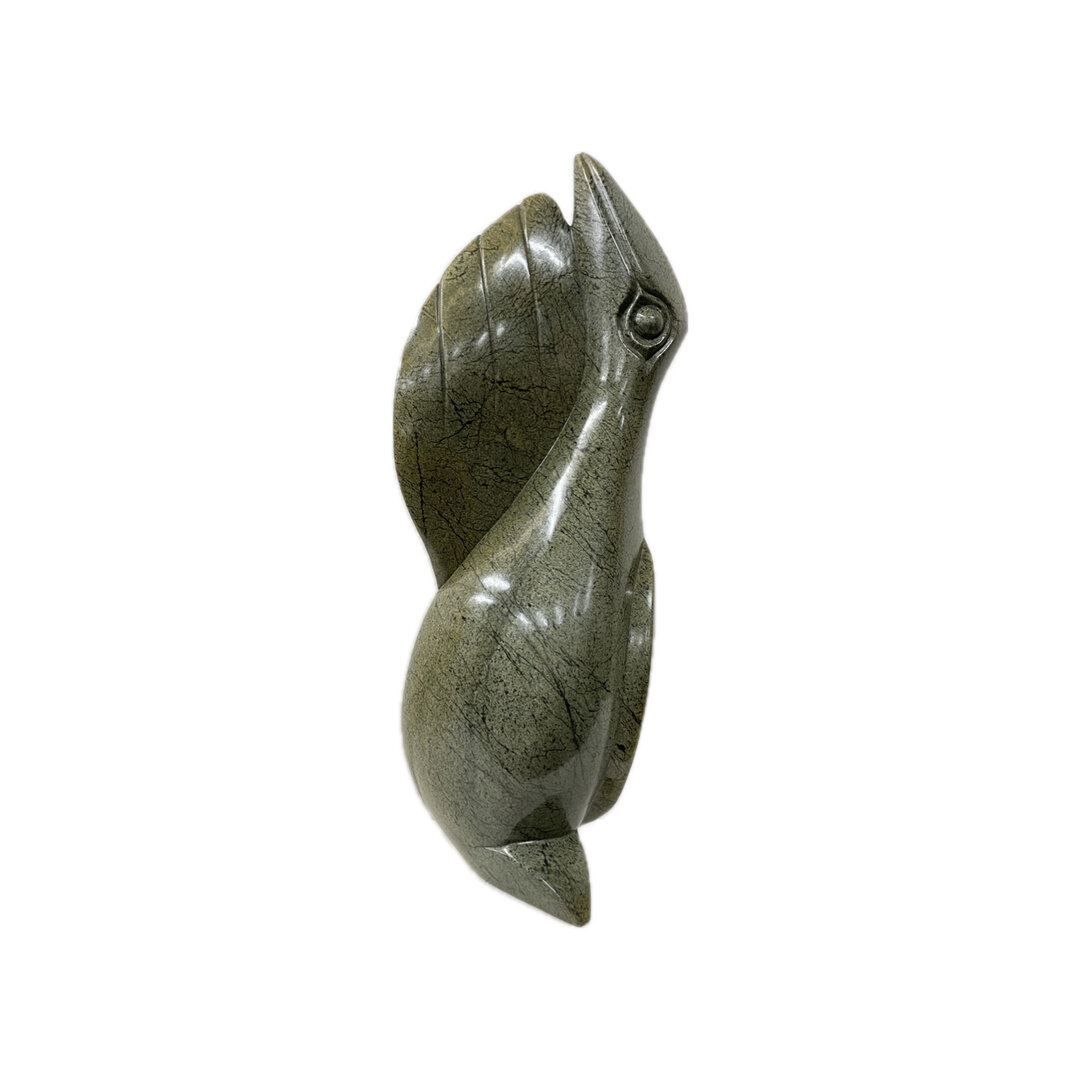 Stenen beeld, Excersising, Fruit serpentine 43 cm