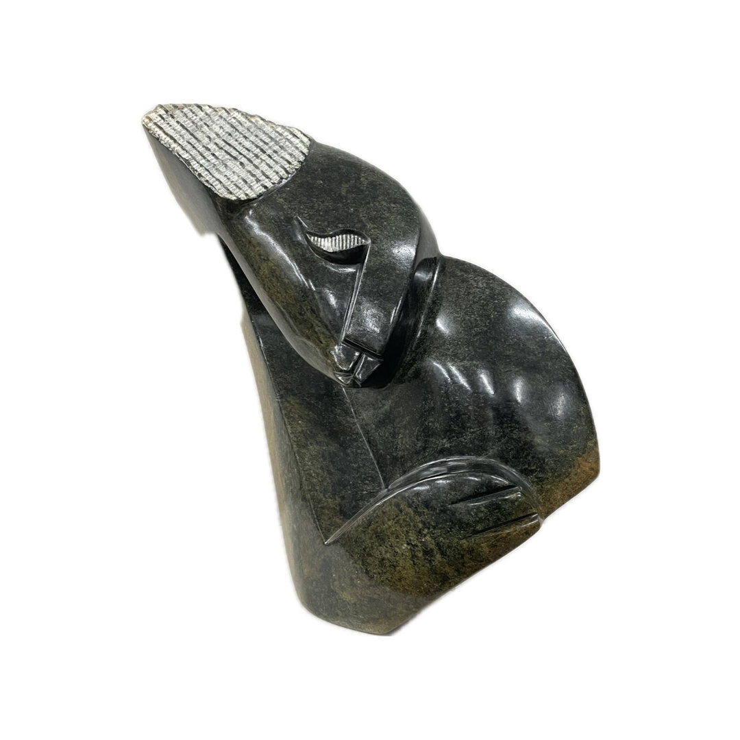 Stenen beeld, Feeling cool, Fruit serpentine 30 cm