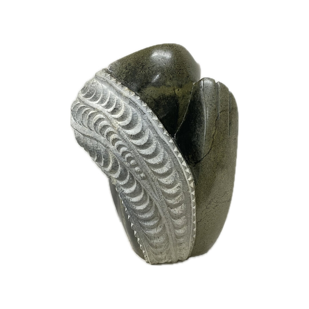 Stenen beeld, Mother care, Fruit serpentine 27 cm