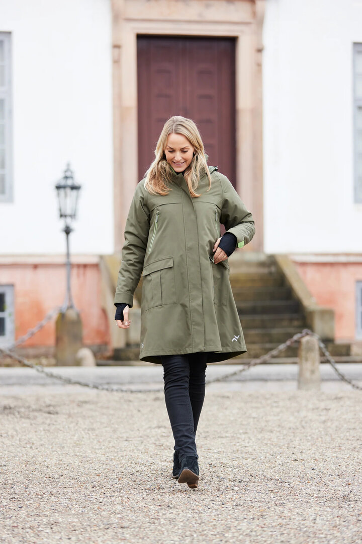 Regn Winterjacke Gloria Lime, wasserdicht, winddicht, atmungsaktiv   