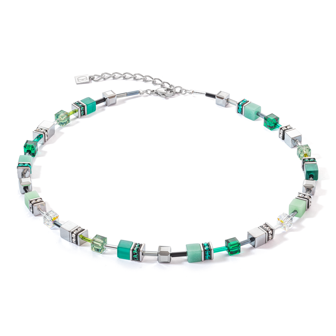 Coeur de Lion Ketting 2838/ /0500 silver-green
