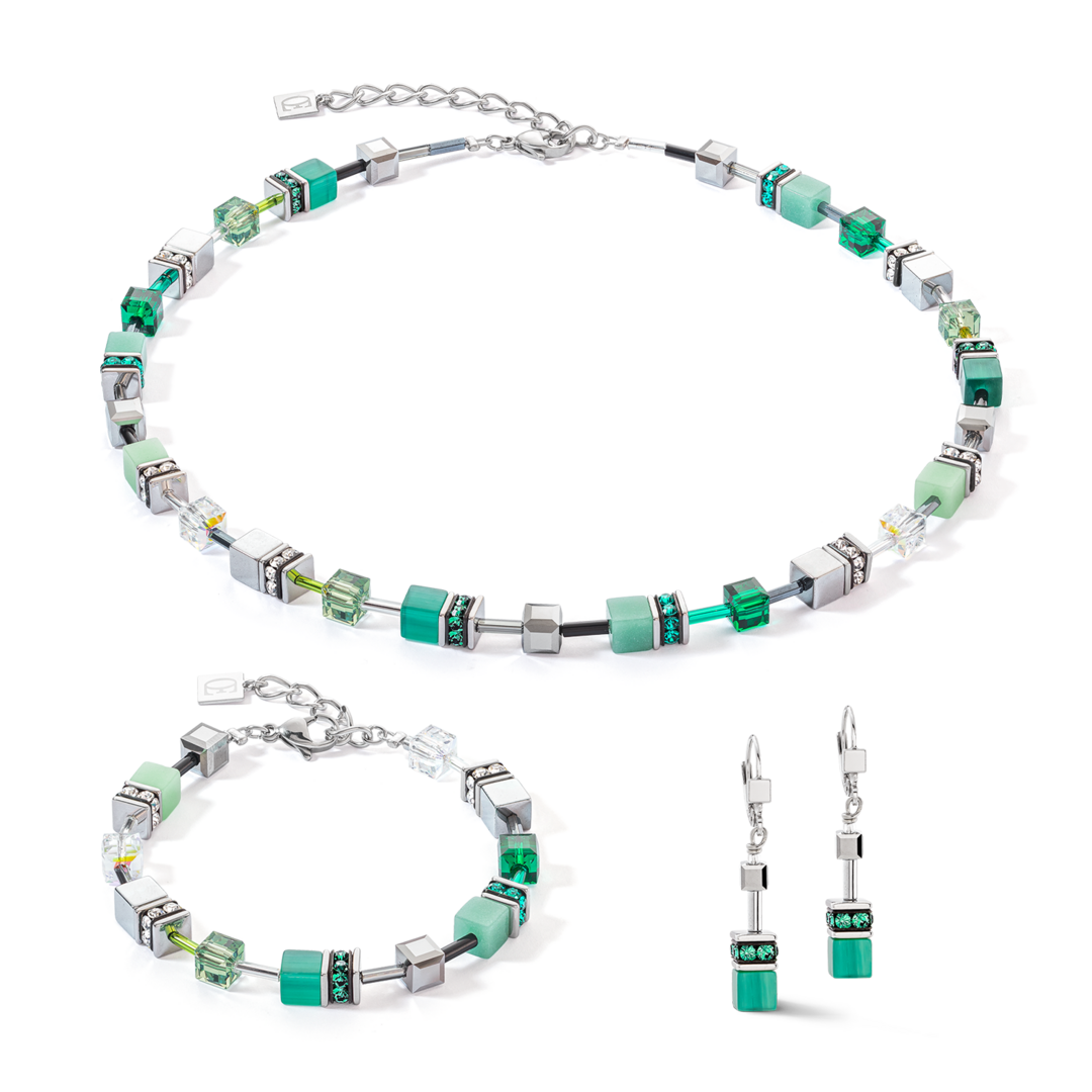 Coeur de Lion Halskette 2838/ /0500 silver-green
