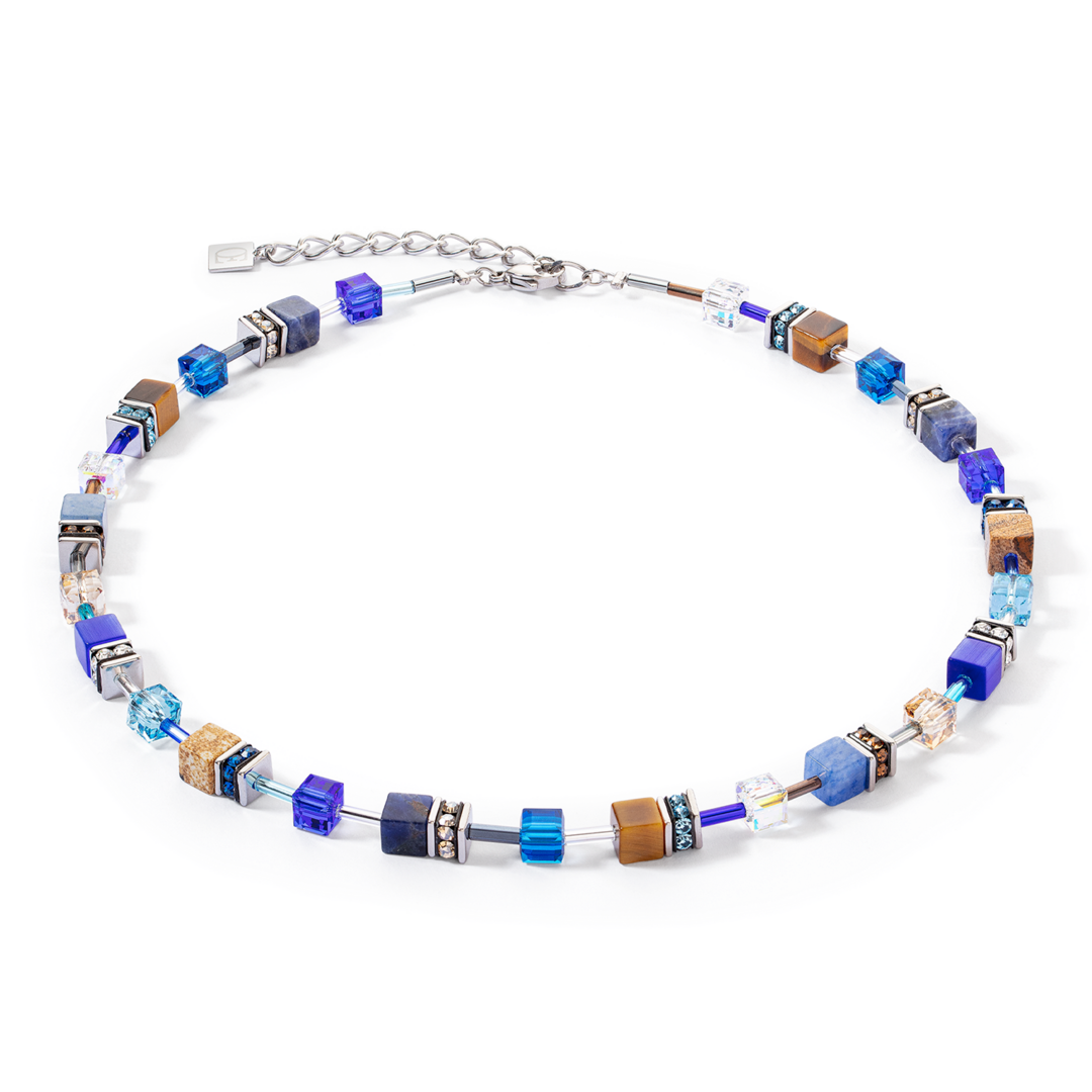 Coeur de Lion Ketting 4905/ /0711 blue brown