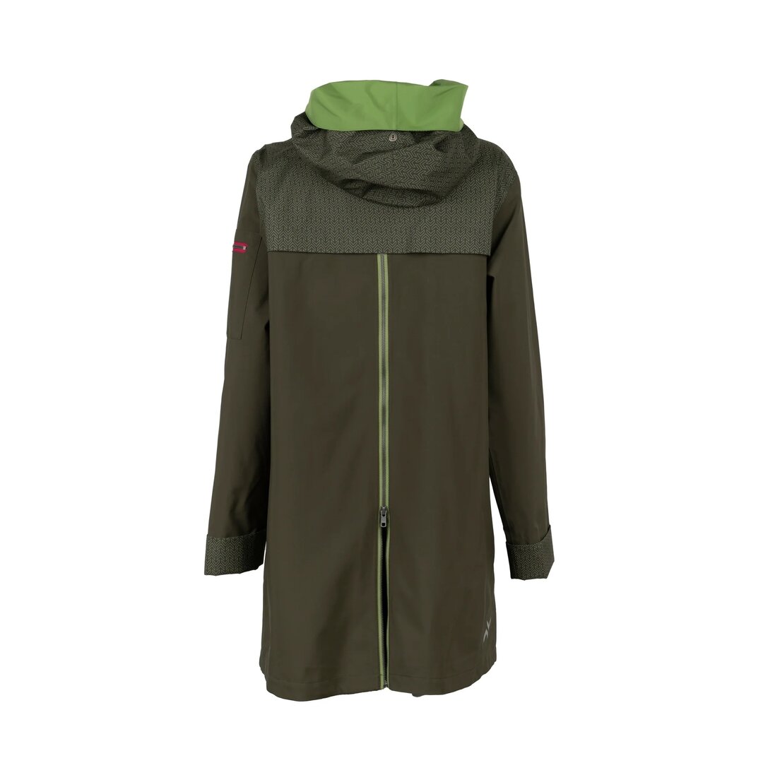 Regn jacket Gena olive waterproof windproof and breathable De Blaker exclusief