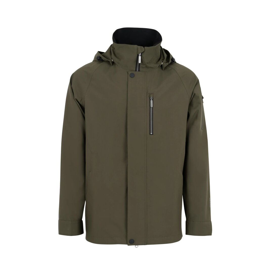 Regn Herrenjacke Gabriel oliv, wasserdicht, winddicht und atmungsaktiv 