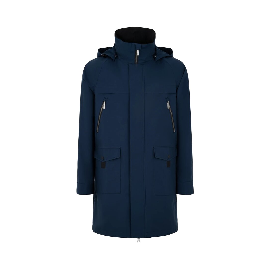 Regn Veste de travail pour hommes George navy impermeable coupe vent et respirante De Blaker exclusief
