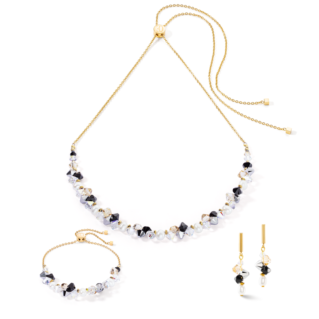 Coeur de Lion Necklace 1124/ /1318 silver-black