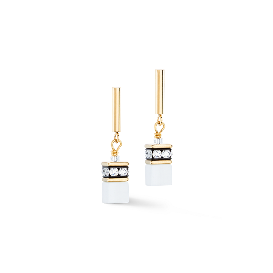 Coeur de Lion oorbellen 2810/ /1416 gold-white