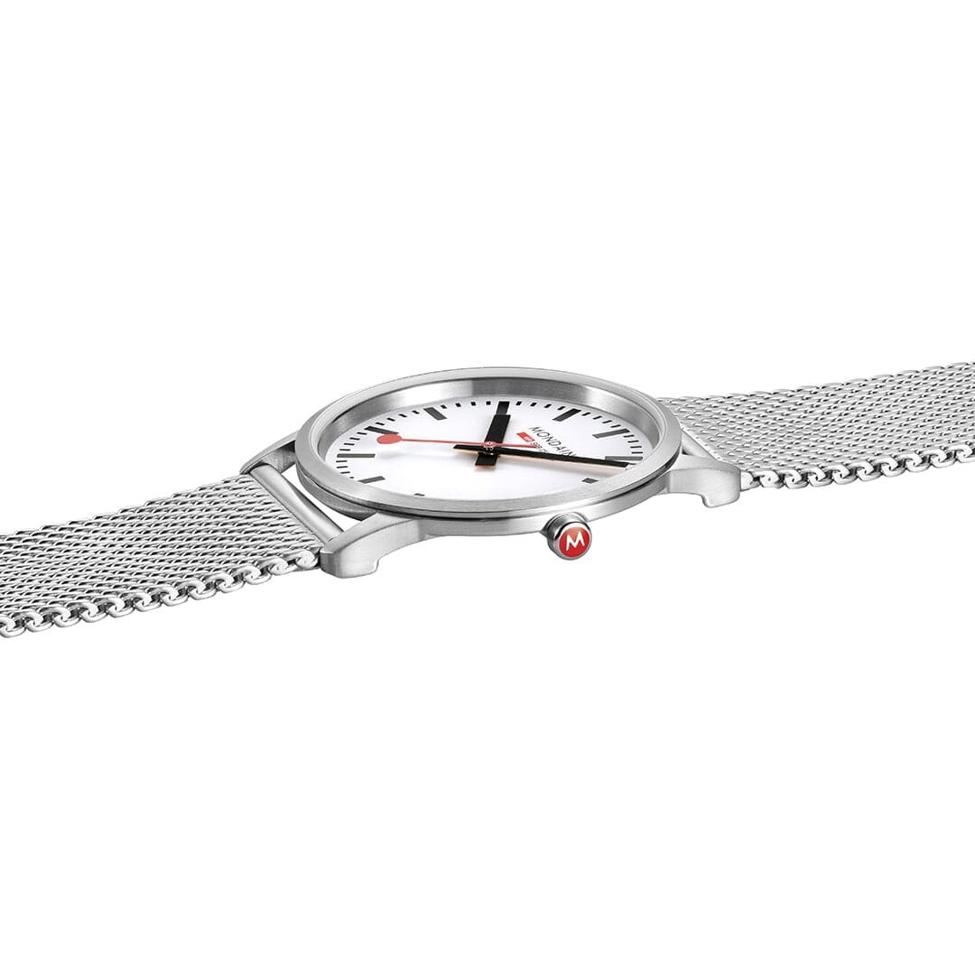 Mondaine Watch Simply Elegant 36 mm matt Milanese strap