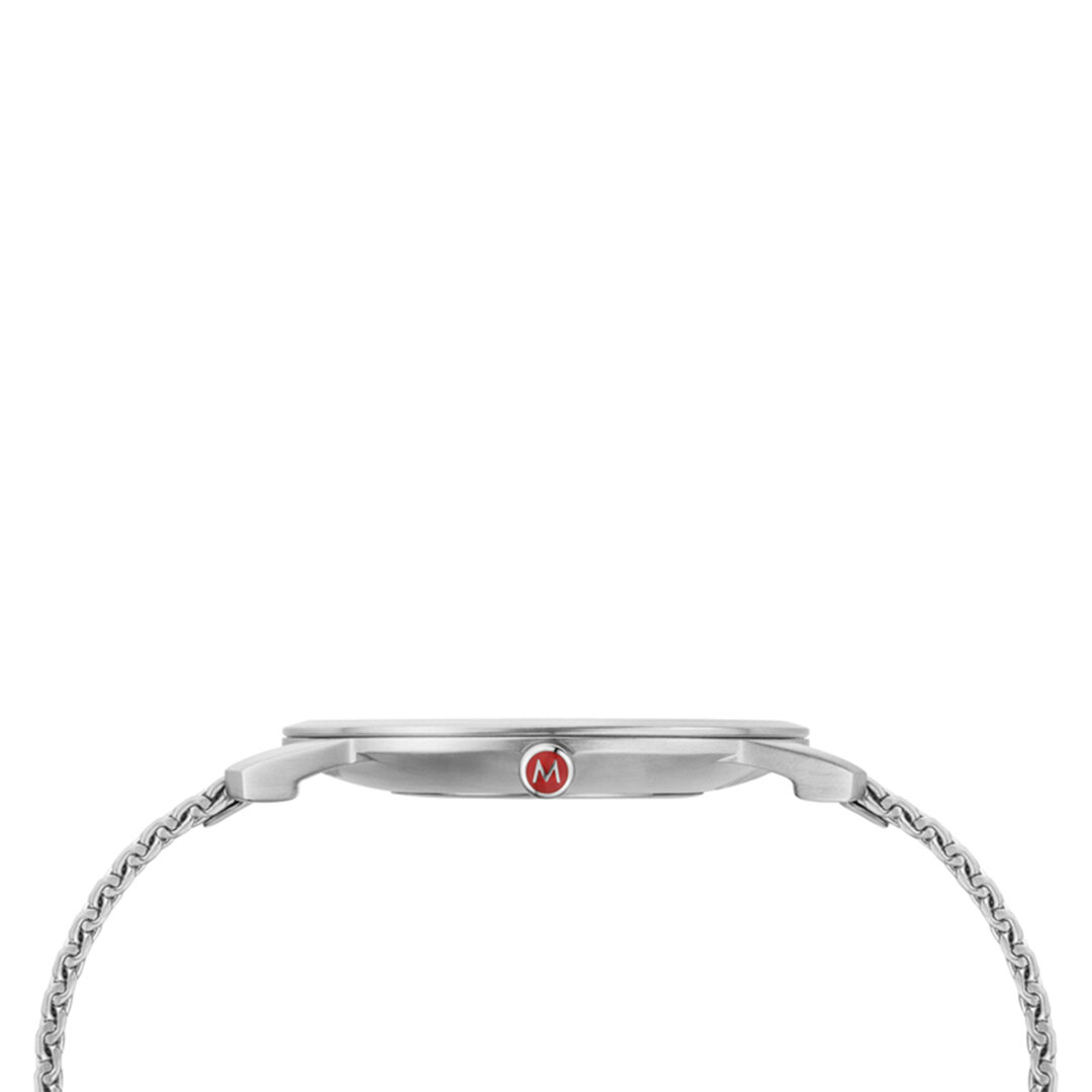 Mondaine Uhr Simply Elegant 41 mm mattes Milaneseband