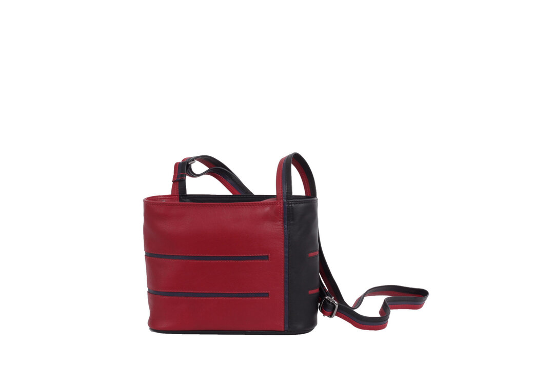 Krista&#039;s Helsinki Small zwart, rood, donker paars