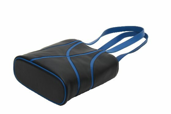 Krista&#039;s Lahti liggend schoudertas zwart, blauw