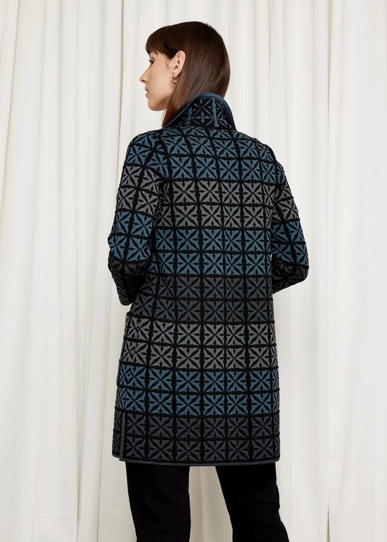 Oleana Long Cardigan 338 O Zwart