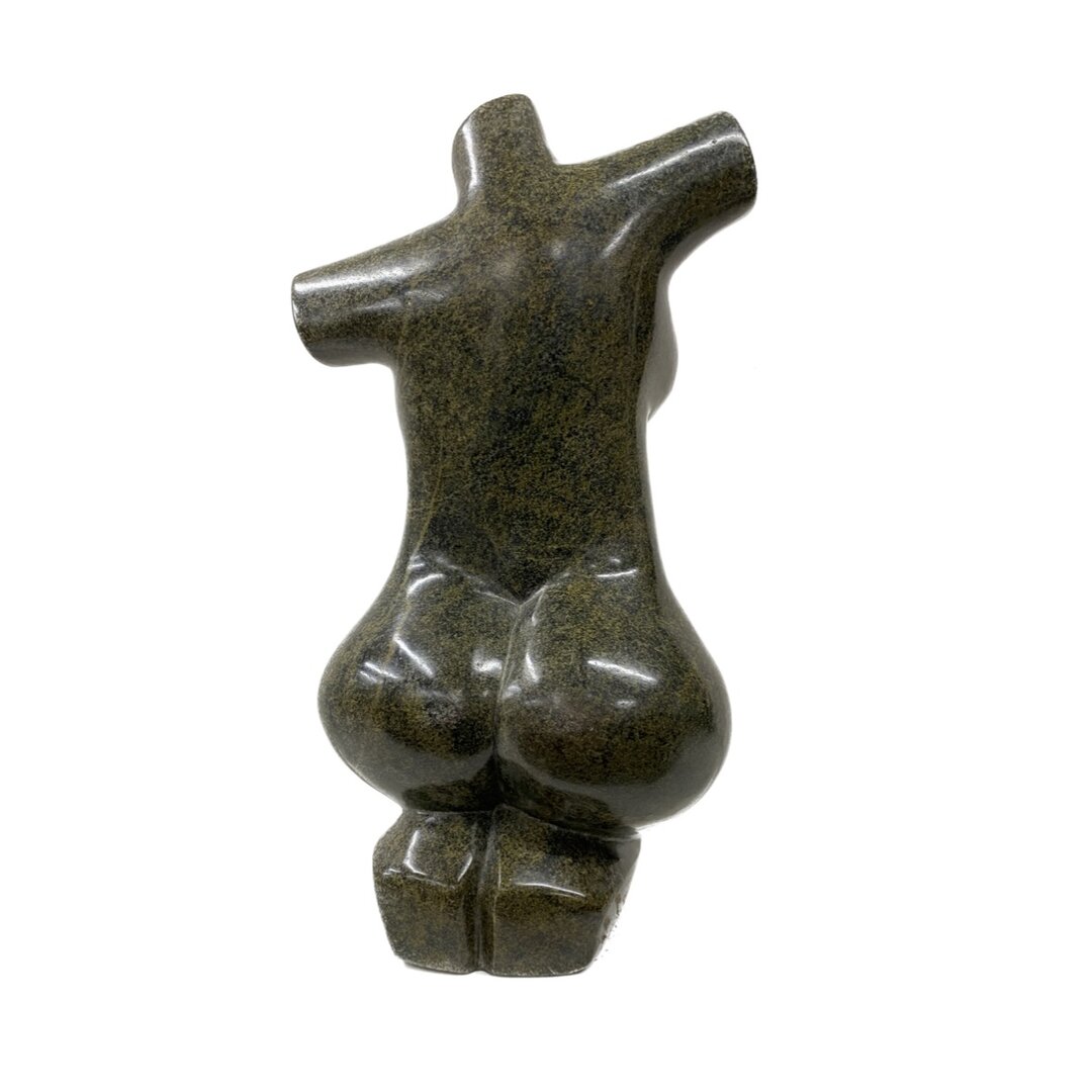 Stenen beeld torso 35 cm, groen KBI-6
