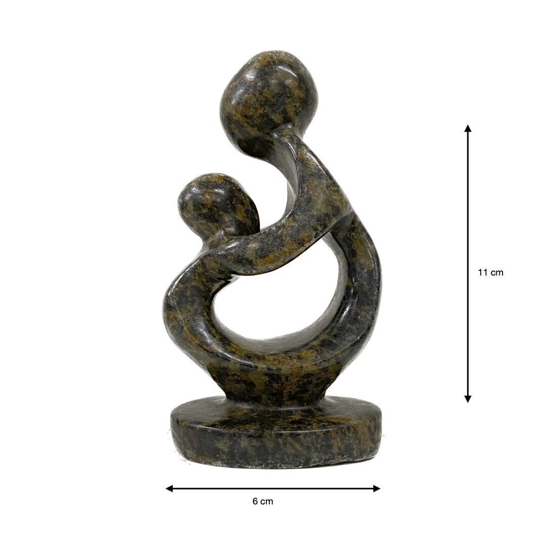 Moeder en kind beeld bruin 11 cm CMC-2 