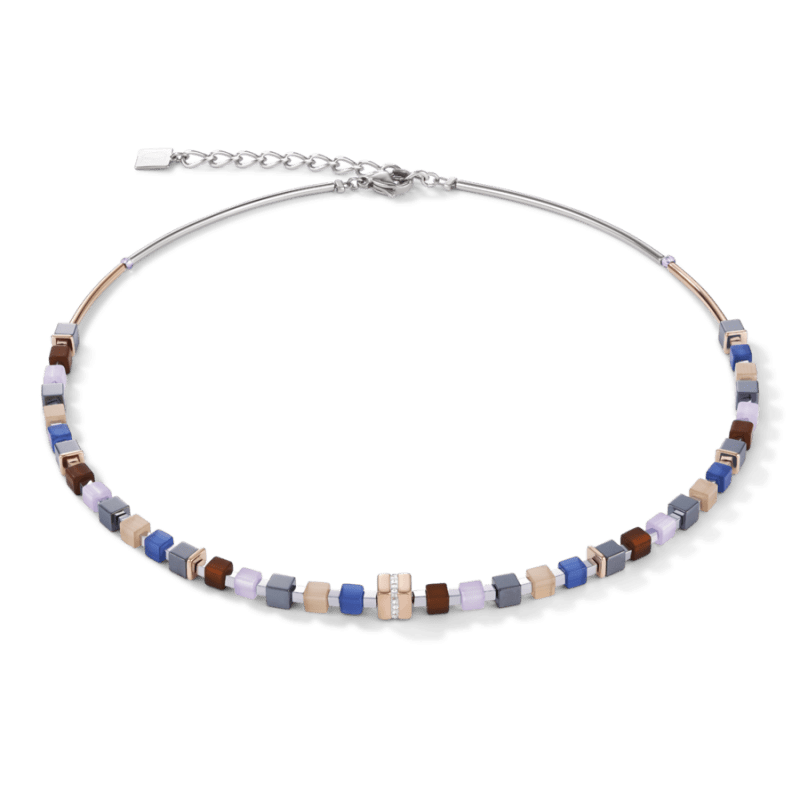 Coeur de Lion Ketting 5009/ /0740 blue brown