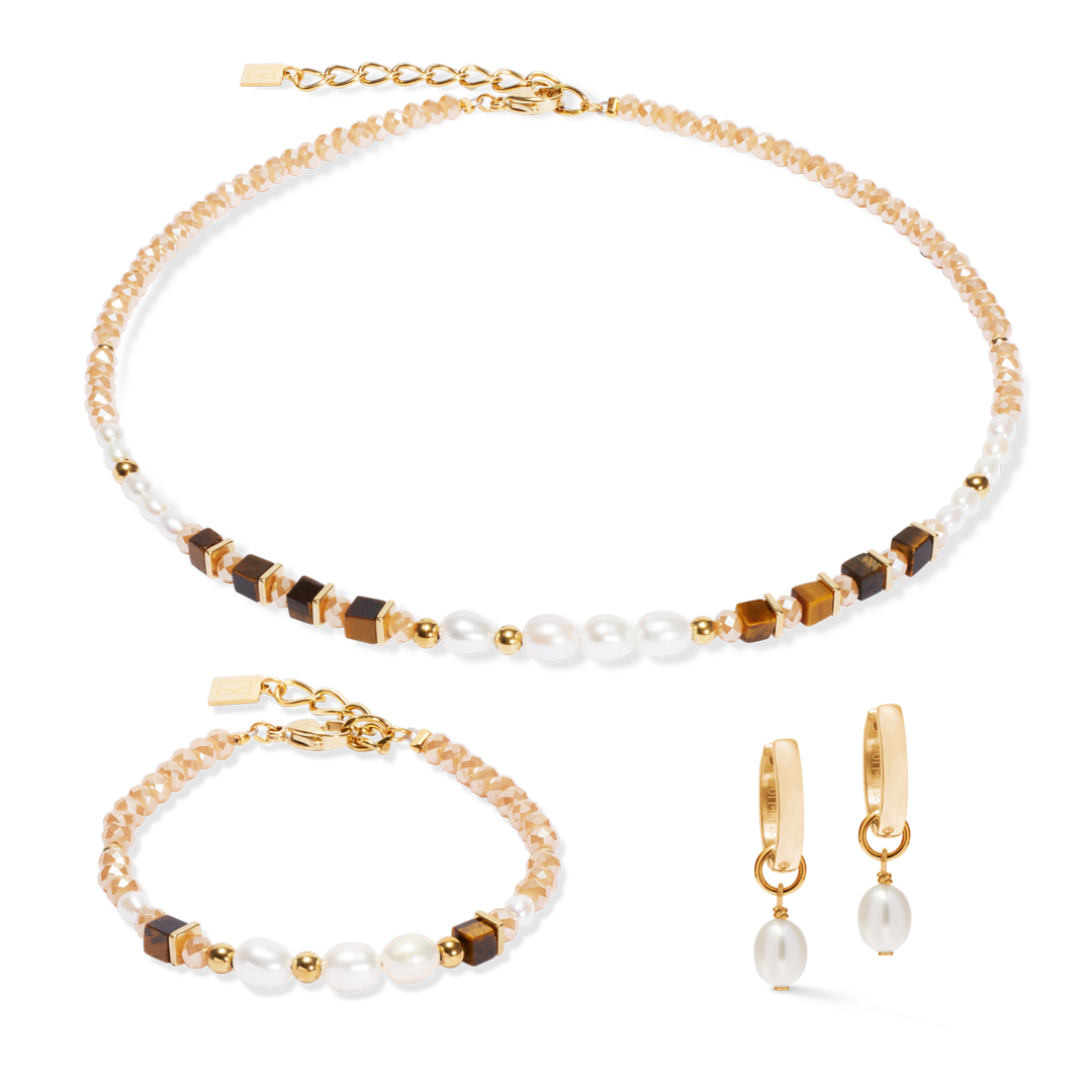 Coeur de Lion Armband 1135/ /1110 brown-beige