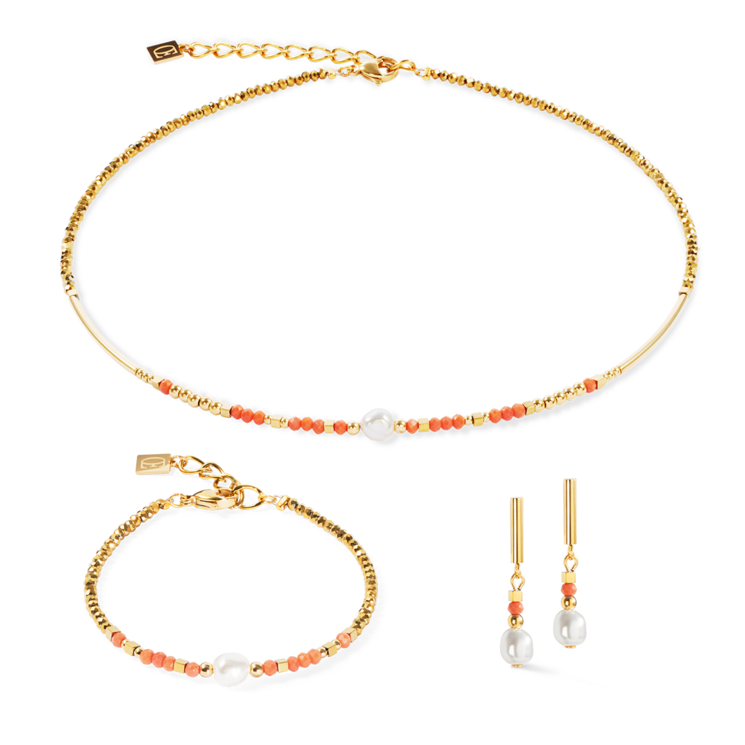 Coeur de Lion Collier 4358/ /0323 gold coral