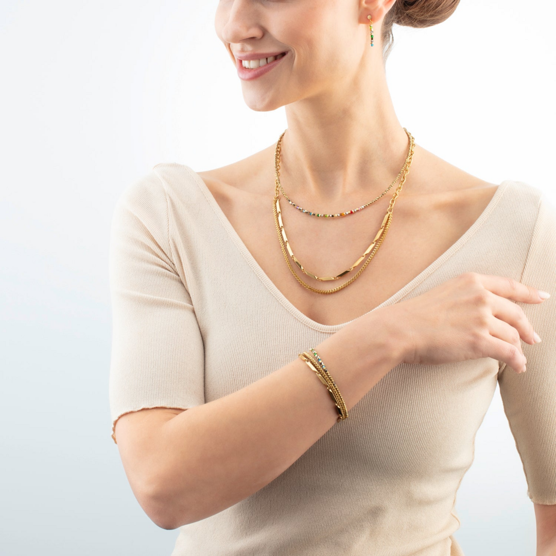 Coeur de Lion Necklace 4359/ /1516 multicolor gold