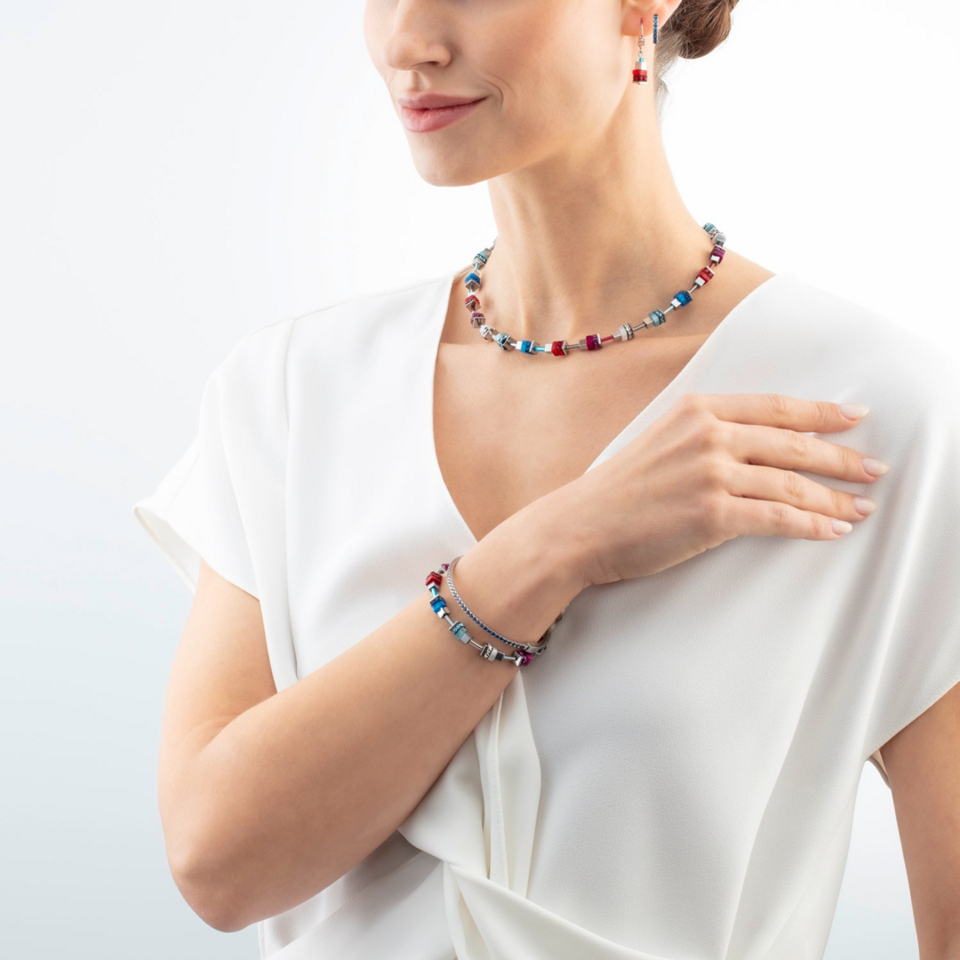 Coeur de Lion Necklace 4413/ /0706 blue red