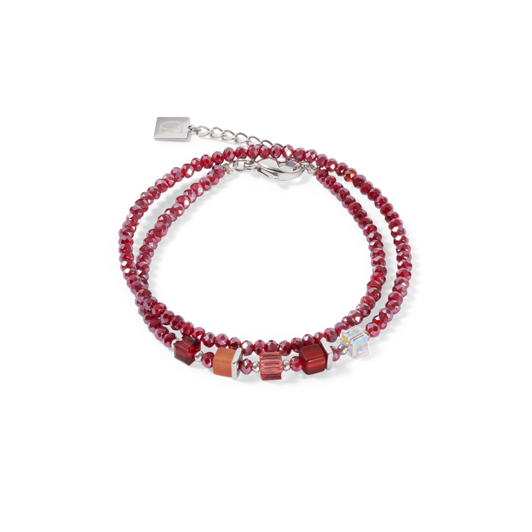 Coeur de Lion Armband 4464/ /0300 silver red