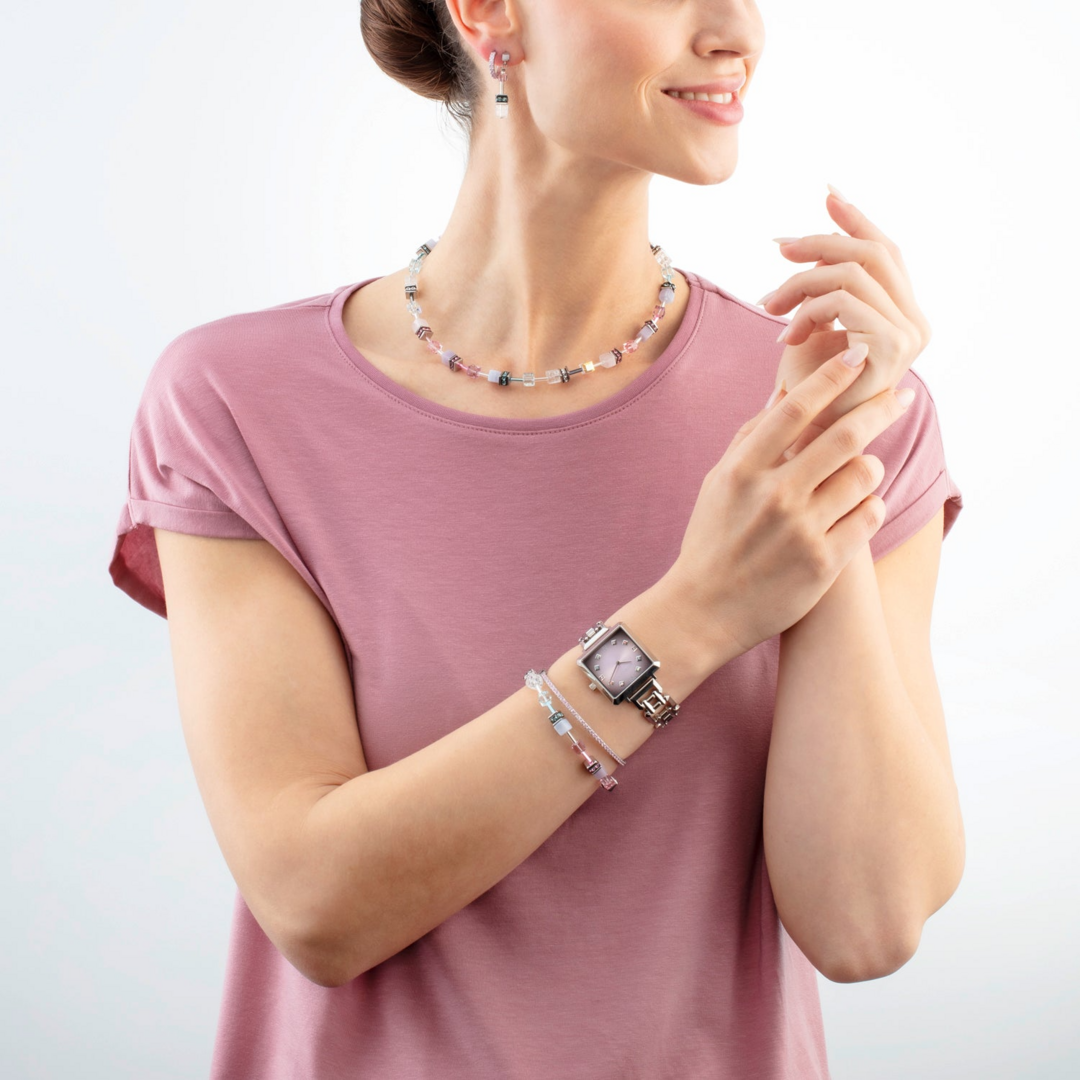 Coeur de Lion Necklace 4905/ /1927 pink-lilac
