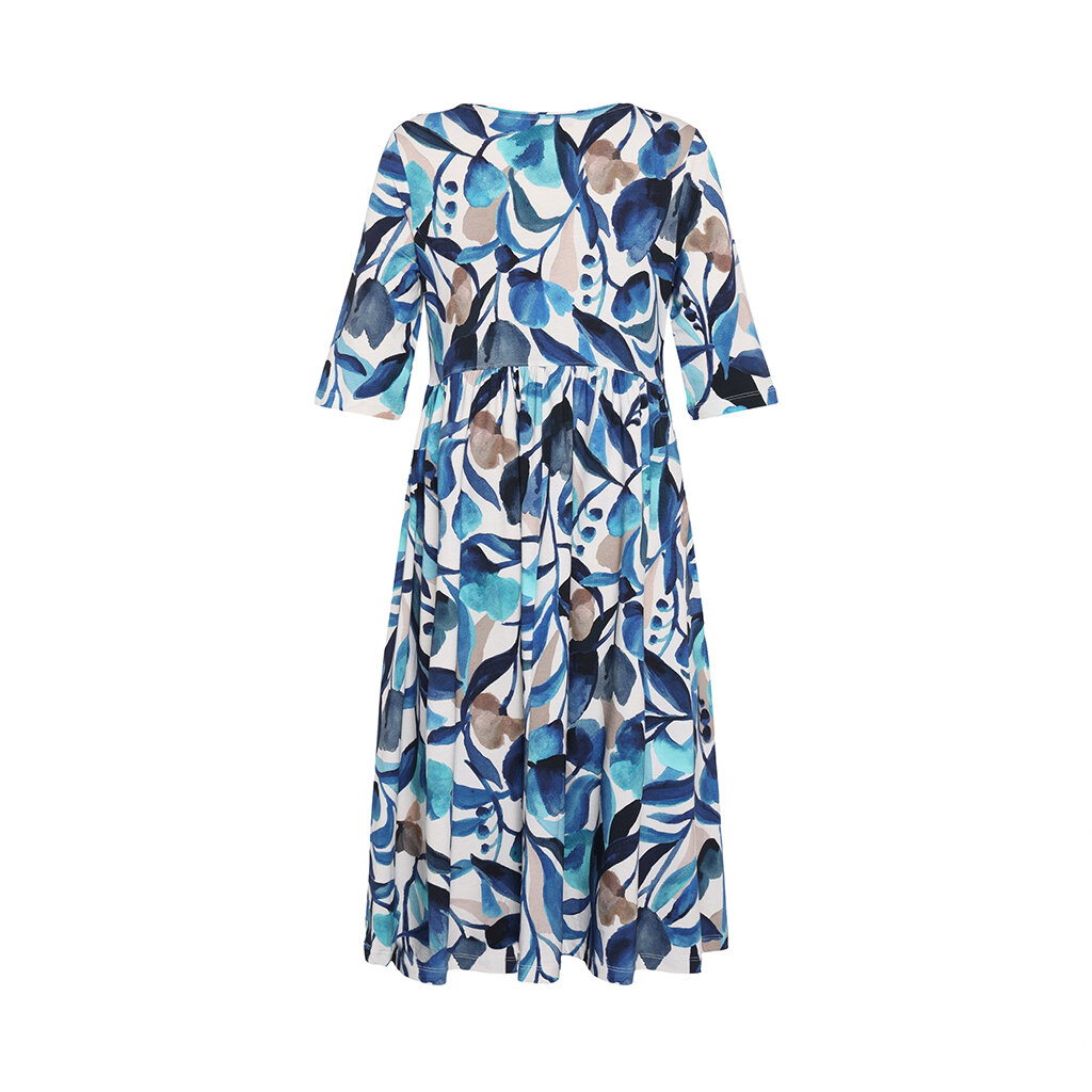 Mansted clothing dress Saida beige blue 01