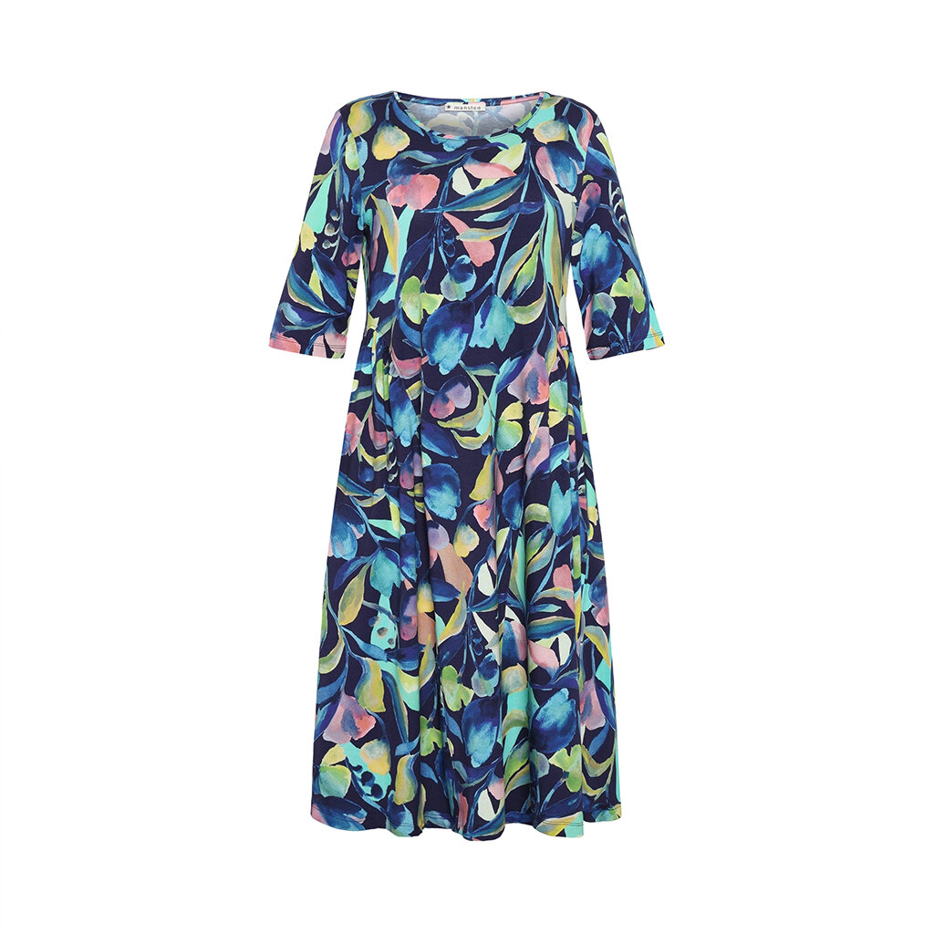 Mansted kleding Jurk Saida blauw turquoise 63