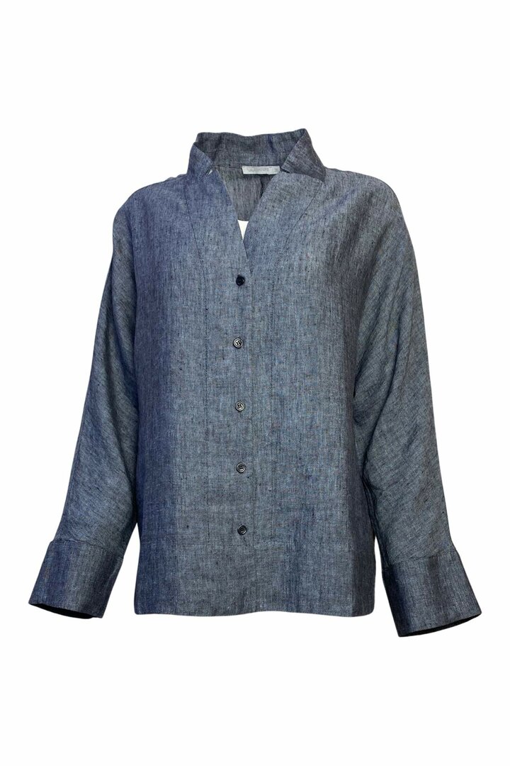 GR Nature Kleidung, Bluse Maya-1 230 dunkelgrau