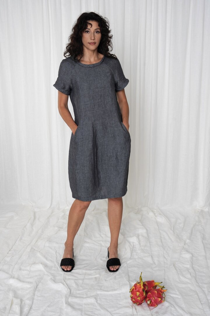 GR Nature clothing, dress Buda-1 230 dark grey