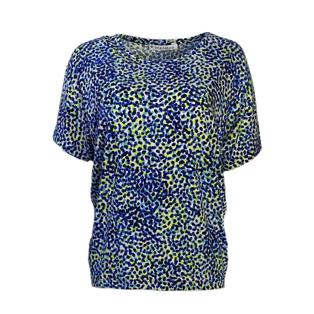 Mansted kleding Shirt Esther blauw lime 53