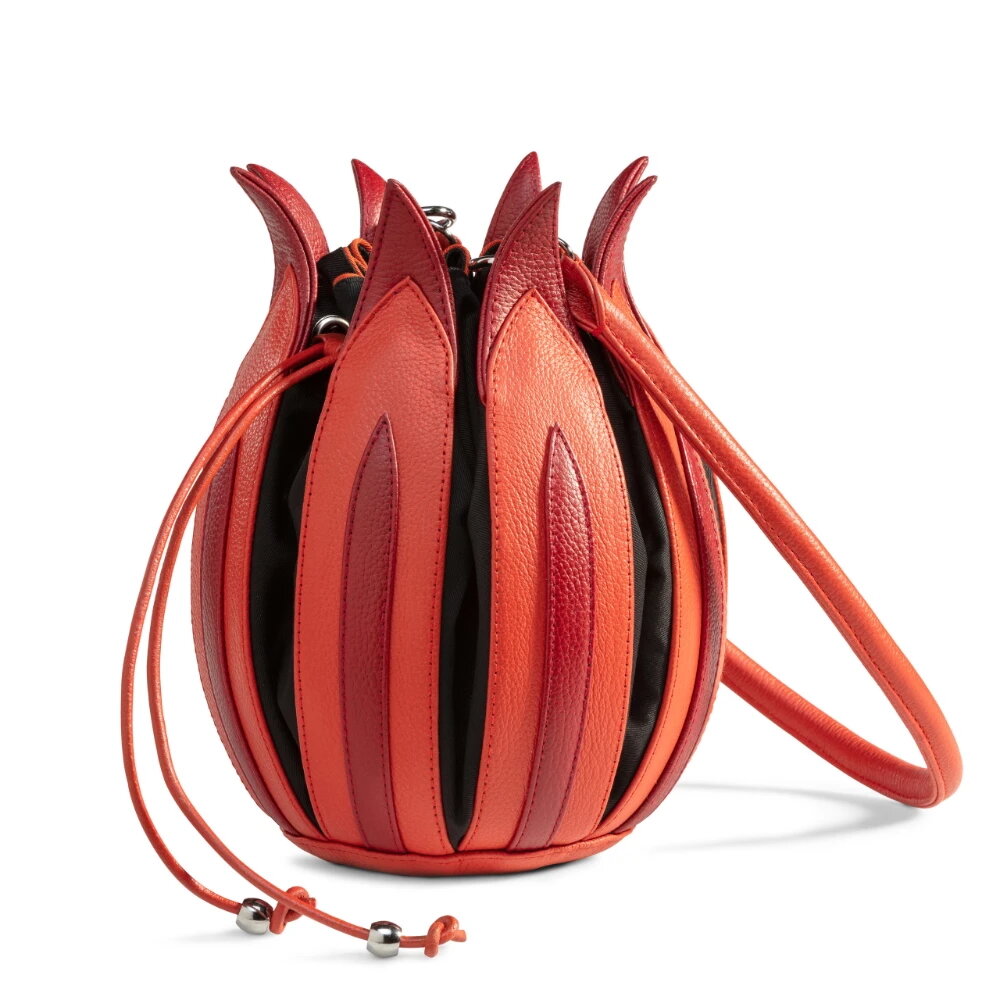 by-Lin Tas Tulip Rembrandt oranje/rood/zwart 071809