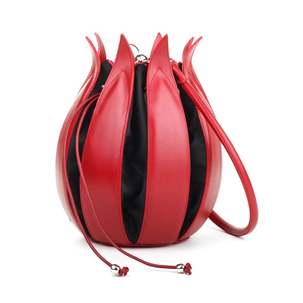 by-Lin Tas Tulip Classic rood/zwart 070111 tulp