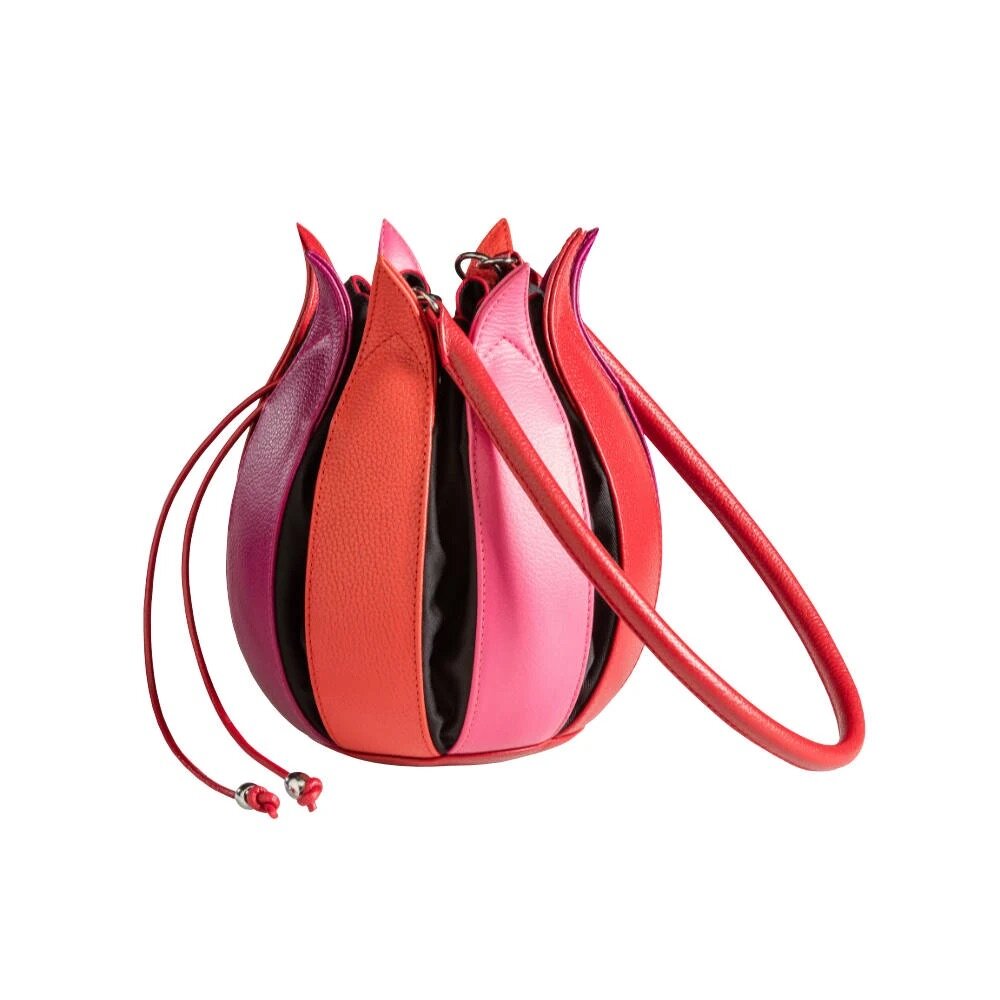 by-Lin Tas Tulip Structure rose/paars/zwart M 071612