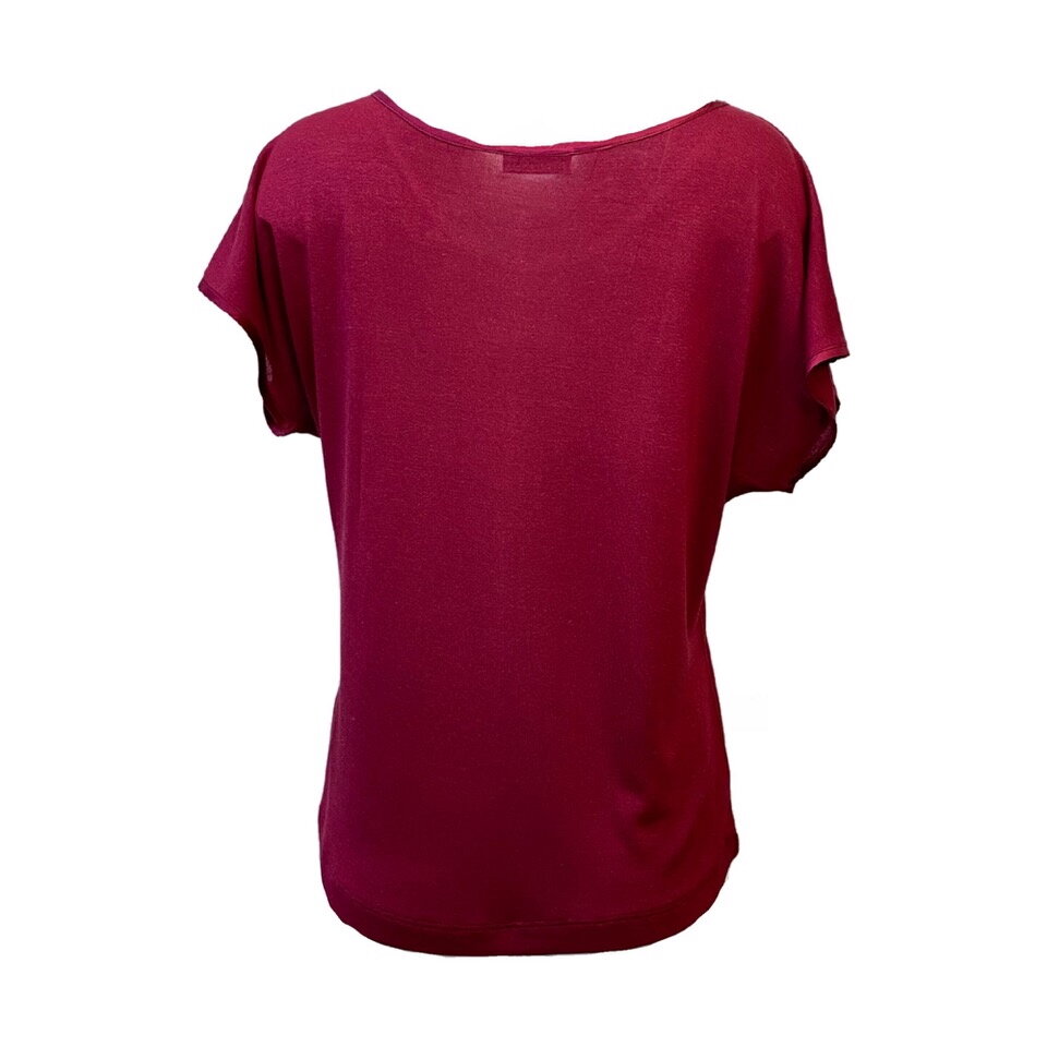 Kokon Zwo Kleidung Shirt Cinda Seide Viskose rumba red 489