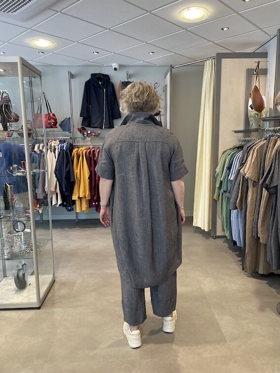 V&ecirc;tements GR Nature, tunique Liora-1 230 gris fonc&eacute;