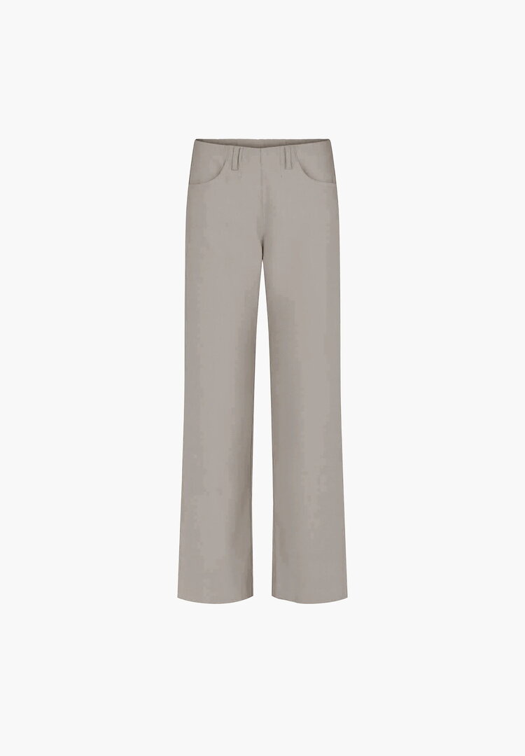 Laurie broek, model Donna Loose basis viscose grey sand 101135-25000